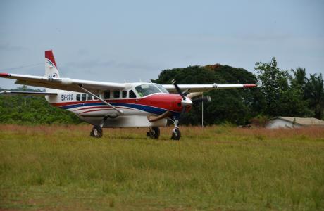 Flying in Liberia