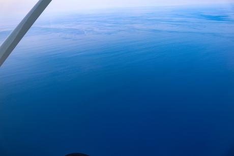 Ocean as viewed from a plane